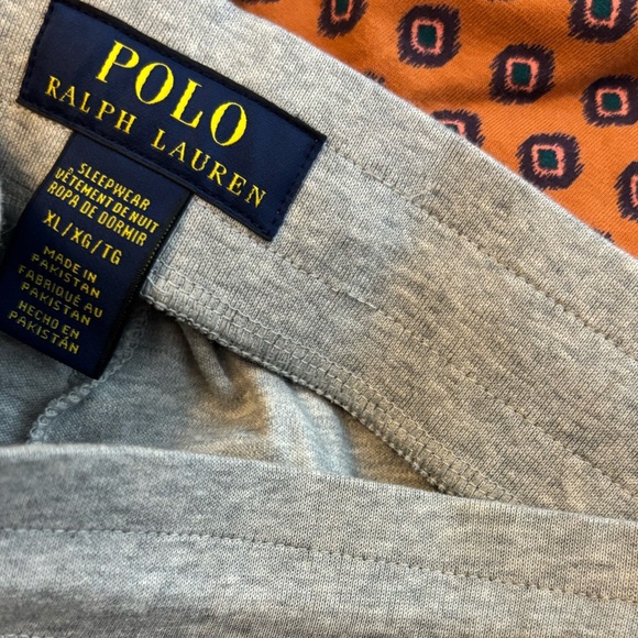 POLO Ralph Lauren Gray Polo Pony Embroidered Lounge Pants - Picture 3 of 5